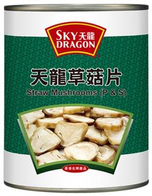 天龍牌 草菇片 SKY DRAGON STRAW MUSHROOM PIECES AND STEMS T006B