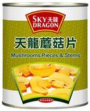 天龍牌 蘑菇片(綠) SKY DRAGON MUSHROOM PIECES & STEMS(GREEN) T002