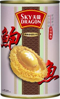 天龍牌 清湯鮑魚(6隻) SKY DRAGON ABALONE IN BRINE (6 PIECES) T161